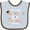 Blue and Chocolate, variant on Inktastic My Dad Graduated and I'm Super Proud Boys or Girls Baby Bib