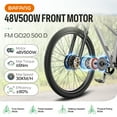 thumbnail image 4 of Bafang Ebike Conversion Kit 48V500W29" Rear Wheel Cassette Hub Motor Electric Bike Accessories with 48V Ebike Battery（Display Optional）, 4 of 8