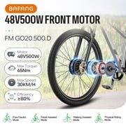 BAFANG 48V 500W Rear Hub Motor Kit with 52V 20Ah Shark Battery - G020 Ebike Conversion Kit for 135MM-142MM Rear Dropout 26 Wheel Electric Bike Conversion kit for Mountain / City Bicycle