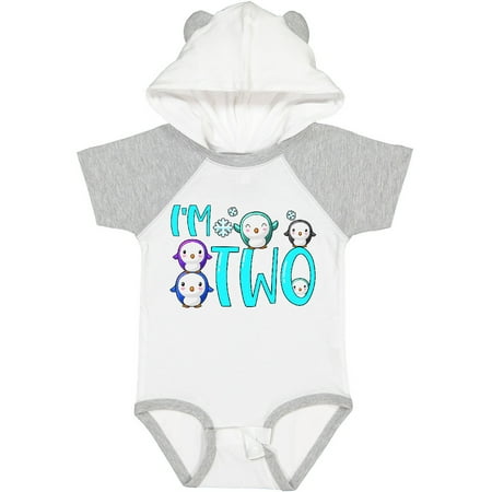 

Inktastic I m 2 Cute Penguin Birthday Party Gift Baby Boy or Baby Girl Bodysuit
