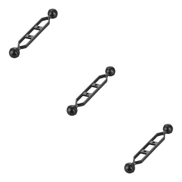 Methold 5 7 9 11 pulgadas cabeza de bola doble 1 adaptador de articulación brazo de extensión para abrazadera de mariposa subacuática montaje Type5 NO5