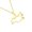 Gold A, variant on Portable Openwork Russian Charm Necklace Comfortable Wear Sturdy Stainless Steel Jewelry for Sensitive Skin Wear