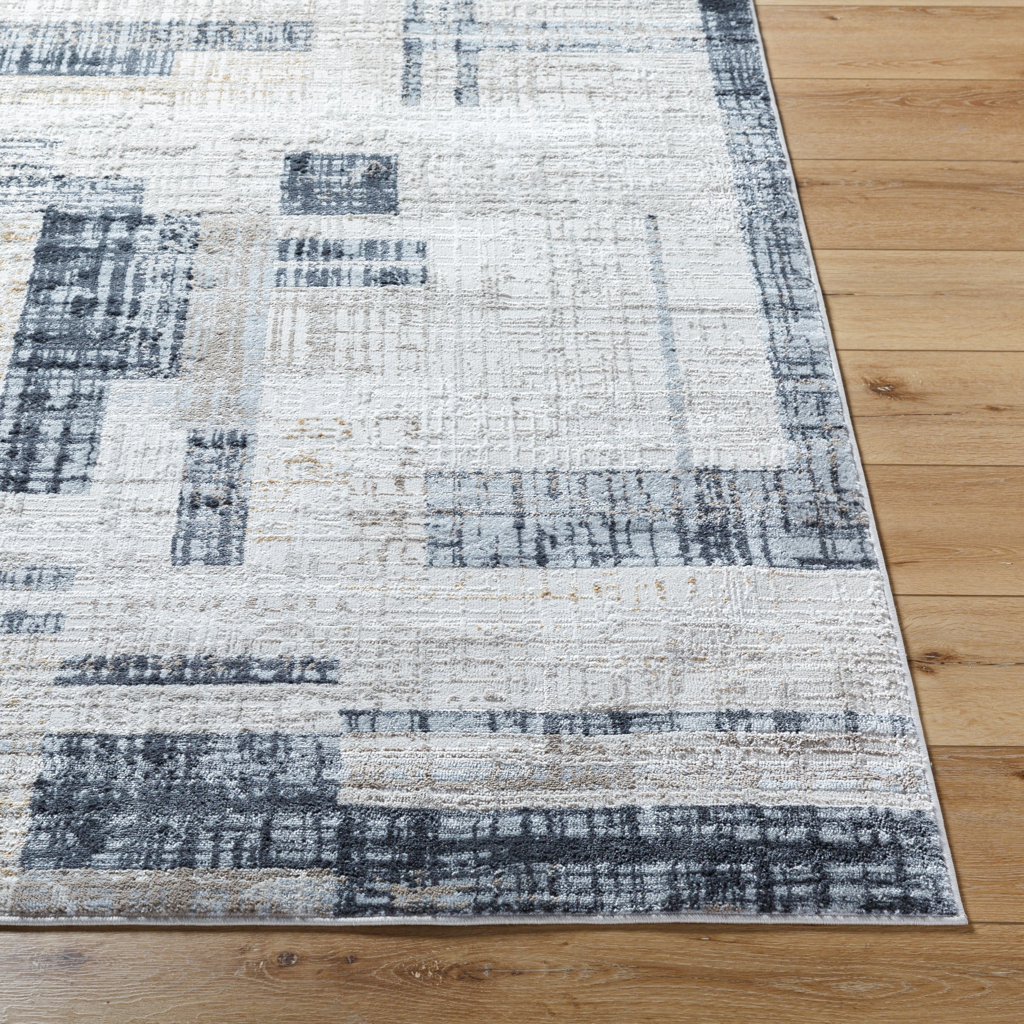 Artistic Wavers Mood Area Rug, 5'3" x 7', Denim/Beige