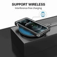 thumbnail image 4 of Dteck iPhone 12 Pro Case Waterproof IP68 Dustproof Case with Built-in Screen Protector, Underwater Outdoor Full Body Heavy Duty Shockproof Protective Cover, Black + Clear, 4 of 10