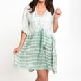 thumbnail image 3 of Elsie & Zoey Ayah One Size Sage Tie Dye Swimsuit Cover Up for Women, 3 of 7
