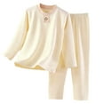 thumbnail image 1 of Birdeem Children's Homewear Set, Winter, Solid Color, Thick Warm Fleece, Two-Piece for Kids, Kids Fleece Pants, 1 of 7