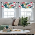 thumbnail image 5 of LALILO Kitchen Curtain Valance With Ink Water Color Explosion Rod Pocket Window Curtain 52"x 18" Set of 2, 5 of 7