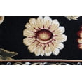 thumbnail image 3 of Transitional  Area Rug Tropical Black Floral Leaves Vines Bordered Rug - Actual 5' 2" x 7' 2", 3 of 5
