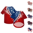 thumbnail image 6 of American Flag Dog T-Shirt, Breathable Lightweight Pet Tee, Patriotic Dog Clothes for Small Medium Dogs, 4th of July Dog Outfit (Red,5XL), 6 of 8