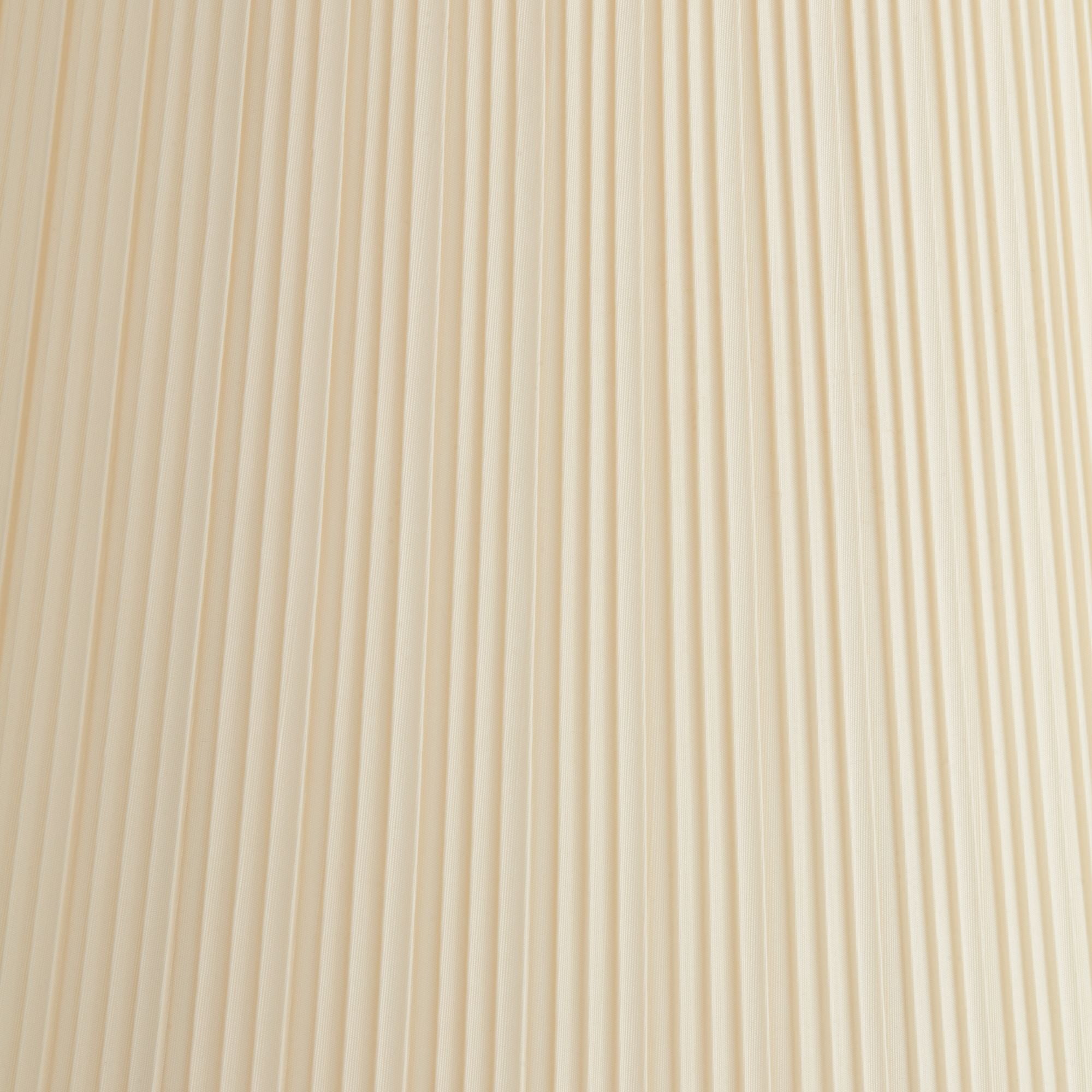 Springcrest Creme Mushroom Pleat Large Lamp Shade 12" Top x 18" Bottom x 18" Slant x 17.75" High (Spider) Replacement with Harp and Finial