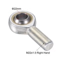 thumbnail image 3 of Uxcell Roulement d'Extrémité de Tige Auto-Lubriqué Raccord Fileté Mâle Droit 22mm, 3 of 6