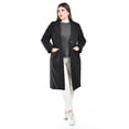 thumbnail image 4 of Abrigo largo con boton Roman Fashion /Tallas Extras, 3017 (Negro) negro 42, 4 of 6