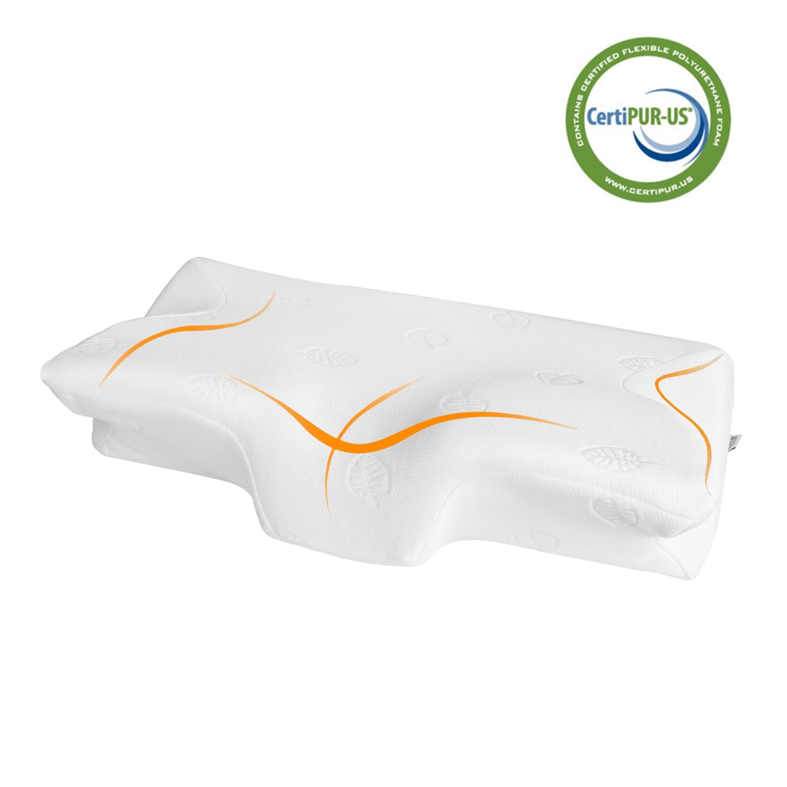 Pure Pillow Case For Contour Memory Back Neck Foam Pillow Orthopaedic Support UK 