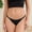 c01Black, variant on LNWUY Women's Cotton Underwear High Cut String Bikini Panties Low Rise Hipster Cheeky Briefs Panty Everyday Underwear Black L