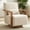 Beige, variant on Arouseden 29.7" Wood Swivel Accent Chair with Wood Arms,Small Blue Accent Chairs with Wood Arms,Mid Century Modern Swivel Chair for Living Room,Linen