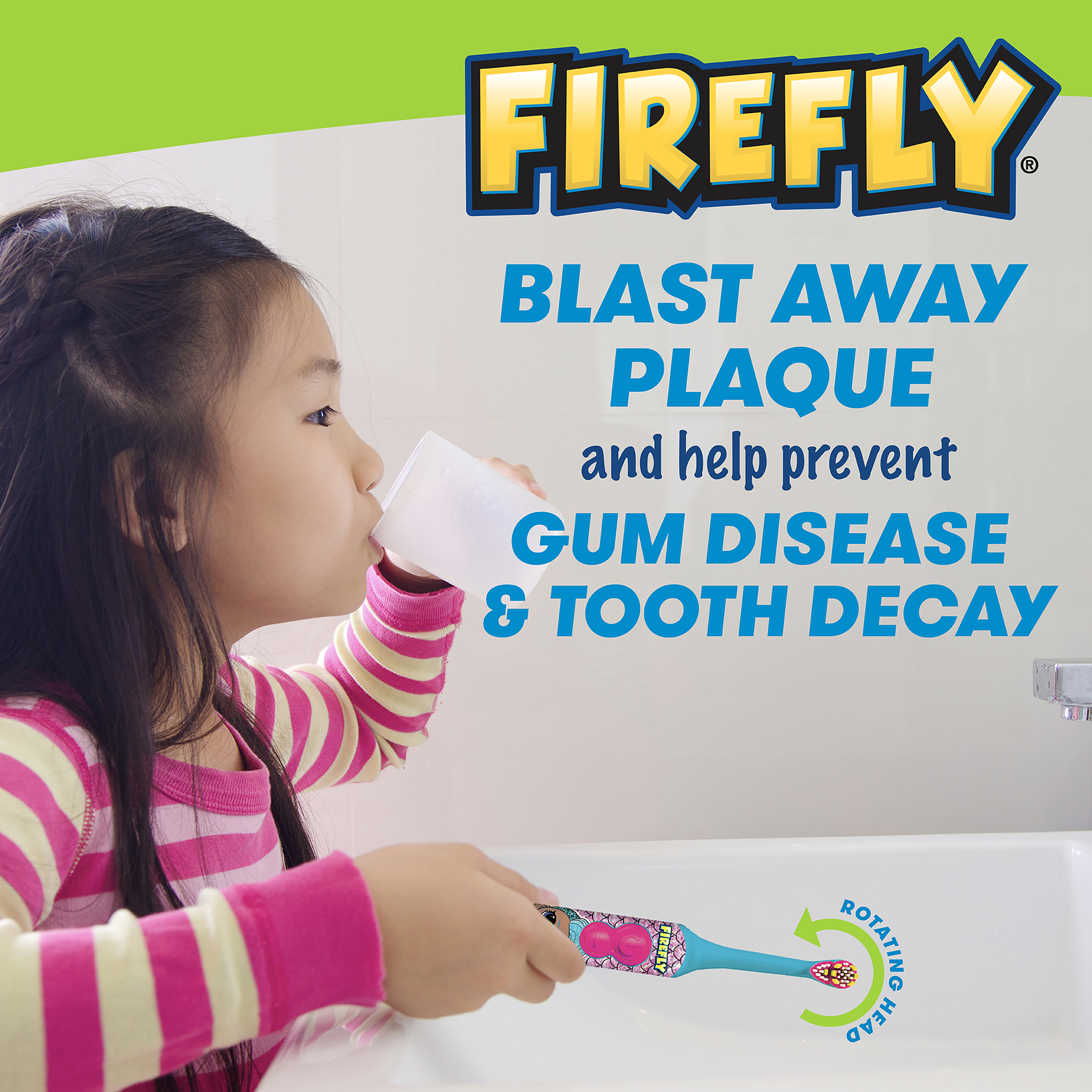 Firefly Clean N' Protect, L.O.L. Surprise! Toothbrush with Antibacterial Character Cover, Soft Bristles, Anti-slip Grip Handle, Battery Included, Ages 3+, 1 Count - image 4 of 10