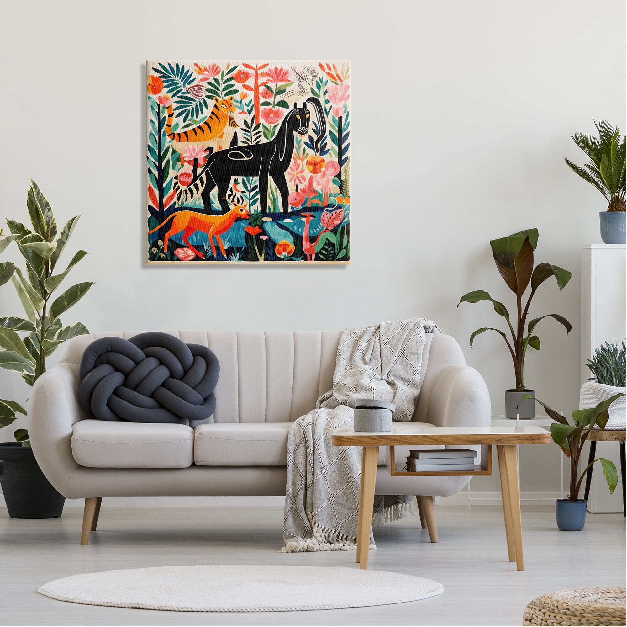 Stupell Industries Mythological Wildlife & Botanicals Animals & Insects Painting Gallery Wrapped Canvas Art Print Wall Art, 30 x 30