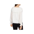 thumbnail image 2 of 1.STATE Womens Ruffle Pullover Blouse, Off-White, Medium, 2 of 2