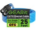 thumbnail image 1 of Cable Ethernet GearIt blindado CAT6 Ethercon de 25 pies, azul, 1 of 7