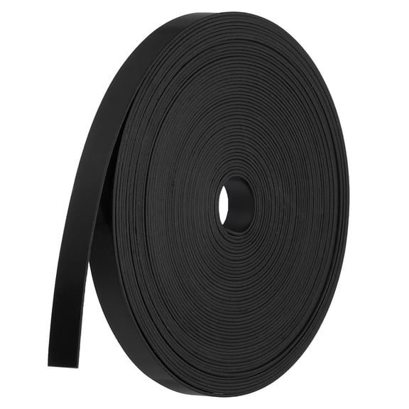 Uxcell Magnetic Strip Roll, 32.8ft x 0.4" Fridge Magnets Tape Flexible Writable Dry Erase Refrigerator Magnets Stickers Label with Adhesive Backing Sheet for DIY Crafts Whiteboards, Black