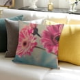 thumbnail image 3 of BANET , Gerbera Flower in Picture Summer Theme , Decorative Pillow Case 20x20in, 3 of 5