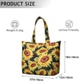 thumbnail image 5 of Sunflower Women's Large Weekend Travel Bag Moving Canvas Handbag Thick Double Layer Beach Weekend Travel Unisex Hospital Maternity Delivery with Toiletry Waterproof, 5 of 5
