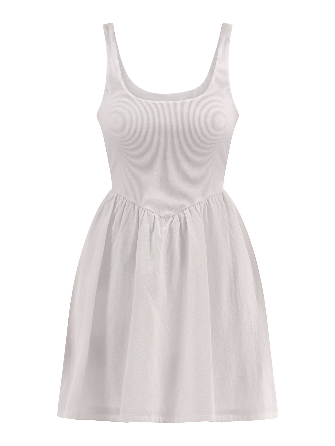 No Boundaries V Waist Mini Tank Dress, Women's and Women's Plus