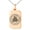 Rose, variant on Stainless Steel Norse Valknut Knot Viking Engraved Small Rectangle Dog Tag Charm Pendant Necklace