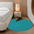 thumbnail image 3 of Teal Round Area Rug 4 FT, Non Slip Indoor Outdoor Rug, Turquoise Pure Teal Washable Soft Circular Carpet Non-Shedding Floor Mat for Coffee Table Nursery Foyer Balcony, 3 of 9