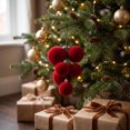 thumbnail image 7 of SHENGXINY Christmas Balls, 24 Pack Velvet Flocked Plastic Christmas Tree Ornaments for Tree Indoor Party Christmas Decorations, 7 of 7