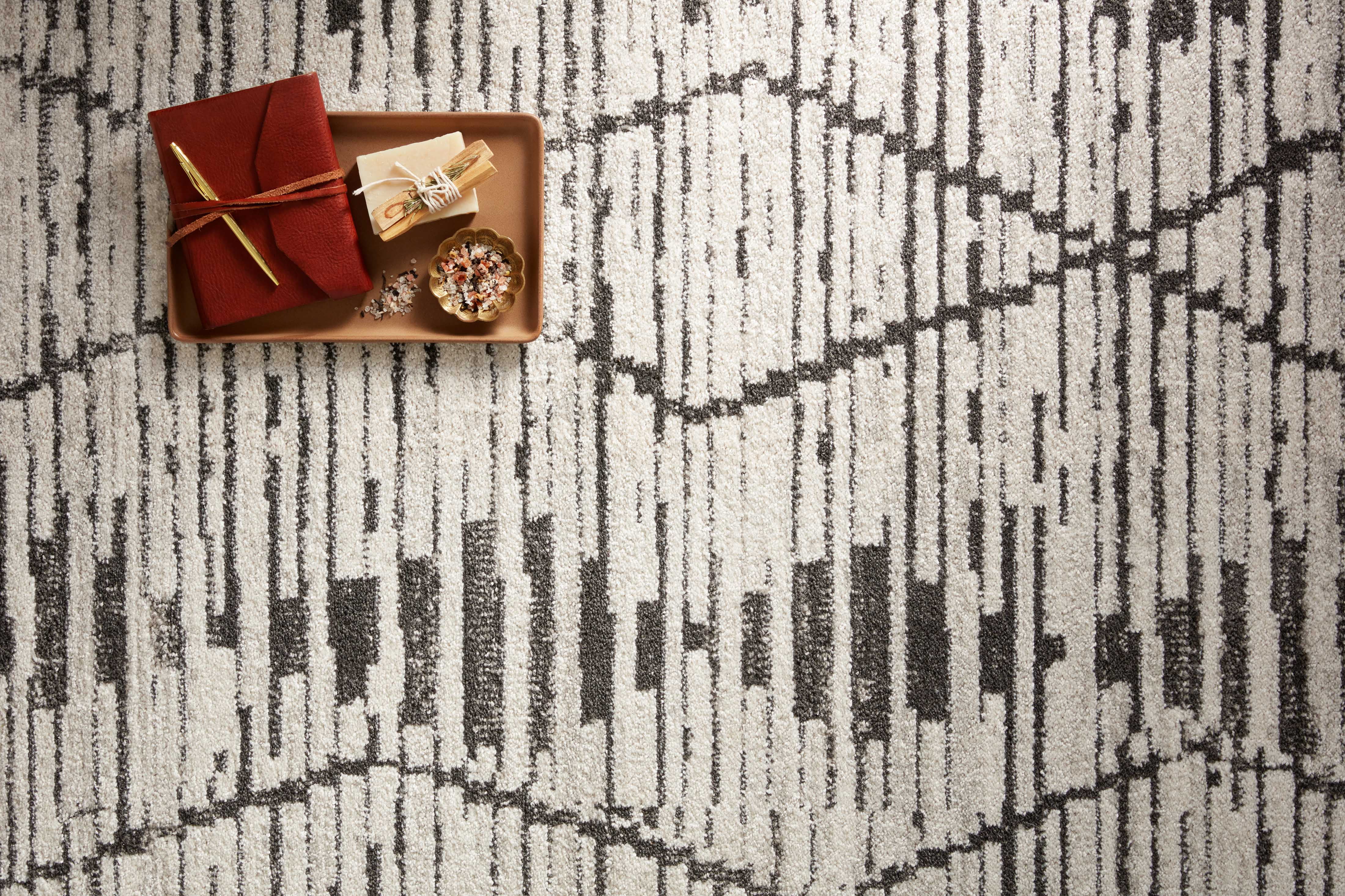 Loloi Kamala Charcoal / Dove 5'-3" x 7'-9" Area Rug