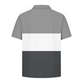 thumbnail image 5 of Ynynloco Boys Short Sleeve Pique Golf Shirts Kids Breathable Color Block School Uniform Shirt for Casual Daily Wear 5-15 Years, 5 of 8
