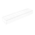 thumbnail image 1 of Abbracc Acrylic Flower Vase Rectangle Low Flower Container Holder Modern Vase for Dining 18 Holes, 1 of 9
