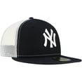 thumbnail image 3 of Men's New Era Navy New York Yankees Team Color 59FIFTY Trucker Fitted Hat, 3 of 6