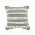 thumbnail image 2 of Ox Bay Textured Tufted Gray 20 in. Square Decorative Throw Pillow, 2 of 8