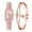 A, variant on Ausyst Watch for Women Fashion Watch Clock Leather Strap Casual Dress Wrist Crystal