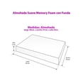 thumbnail image 5 of Almohada Suave Memory Foam Sin Funda La Fabrica de Espuma Almohada Boleada de MEMORY FOAM, 5 of 5