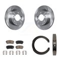 thumbnail image 1 of CMX Rear Disc Rotors Ceramic Pads and Parking Brake Shoes Kit for Car Kia Optima with Manual K8C-103930, 1 of 11