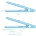 thumbnail image 5 of Mini plancha de pelo 2 en 1, placa de cerámica de turmalina rizador de calentamiento de belleza se calienta rápidamente adecuado para todo tipo de cabello(Cielo azul), 5 of 5