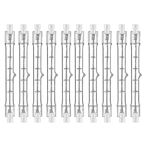 Bombilla halógena R7s de 118 mm, 200 W, 230 V, paquete de 10 varillas halógenas R7