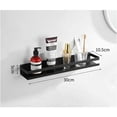 thumbnail image 2 of Estantes flotantes de almacenamiento de metal a prueba de óxido elegantes, acabado negro mate de acero inoxidable para baño, cocina y más, 2 of 5