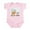 Petal Pink, variant on CafePress - Dadhalfpint Body Suit - Baby Light Bodysuit, Size Newborn - 24 Months