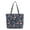 Flamingo Garden, variant on Vera Bradley Women's Cotton Tote Handbag, Perennials Noir Dot