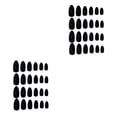 thumbnail image 3 of Soidarity 24 Pieces False Nails Press-on Stick-on Full Tips Nail DIY Fingernails Wearable Tips Manicure Supplies Art Sticker Cover Tools Negro 2piezas Soidarity CBP469618, 3 of 5