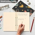 thumbnail image 5 of Hearts Ring Binder Notebook Journey Note Diary College Ruled Spiral Notebook Study Loose Leaf Paper A5 60 Pages, 5 of 8