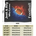 thumbnail image 4 of Football Blanket Just A Boy Who Loves Football Throw Blankets for Boys Men Super Soft Flannel Cozy Blankets Warm Lightweight Fleece Sports Blanket for Sofa Couch Bed Gift for Kids Adults 60"x50", 4 of 6