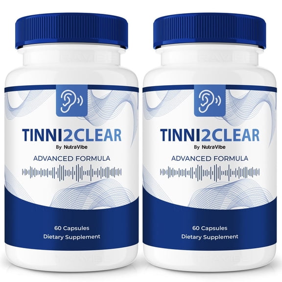 (2 Pack) Tinni2Clear Capsules – Original Formula with a Natural Blend to Support Ear Health, Hearing Comfort & Auditory Balance | Clean and Gentle, Easy-to-Take Daily Pills (120 Capsules)