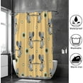 thumbnail image 4 of Coolnut Bath Shower Curtain Liners 72"x72", Funny Mice Polyester Waterproof with 12 Curtain Hooks Bathroom Accessories Decoration, 4 of 6