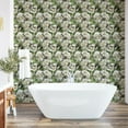 thumbnail image 6 of Ambesonne Rose Peel & Stick Wallpaper for Home, Romantic Innocent Flowers Art, 13"x36", Eggshell Dark Sepia and Green, 6 of 6