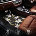 thumbnail image 6 of Yiaed Lilies Flowers Print Carpet Floor Mats for Cars, Auto Accessories Front & Rear Car Floor Mats Car Floor Foot Mat Sets of 4 Pieces, 6 of 7